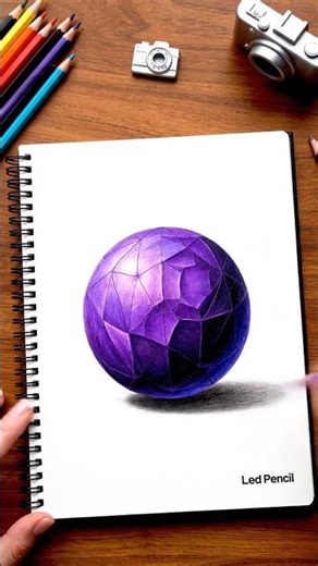 Realistic Ender Pearl Art in 8 Seconds 💜