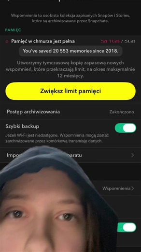 Jak sprawdzić pamięć na Snapie i pobrać wspomnienia