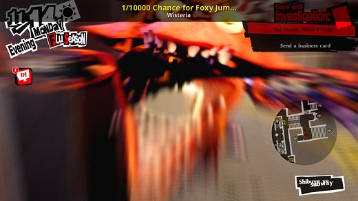 1/10000 Chance for Foxy Jumpscare Every Second Mod for Persona 5 Royal (PC) | P5R (PC) Mods