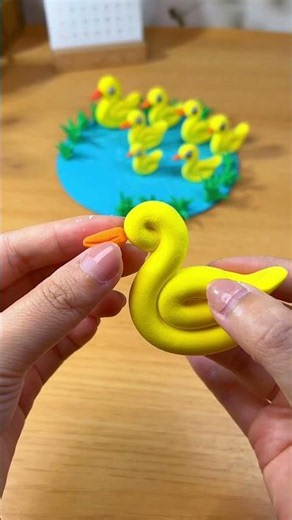 Simple Craft | Making a little duck out of clay! #diy #crafts