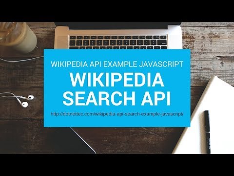 Wikipedia Search API JavaScript Example
