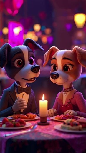 You’re My Favorite Goof 🐶💕 Adorable Dog Couple Animation #youtubeshorts #viral