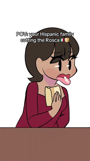 Who got the baby?👼🏽 #rosca #mexican #hispanic #diadereyes #funny