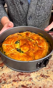 3.3M views · 3.8K reactions | I learned this in North Italy This traditional spring pie is so good and easy to make, after you see it you will add it to your cookbook! Made with love by Rick Lax Productions and Lorenzo M's Original Videos | Chef Lorenzo's Suburban Chaos | Facebook