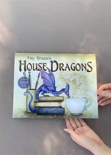 12K views · 579 reactions | A peek inside the 2025 House Dragons calendar  | Amy Brown Fantasy Art Inc. | Facebook