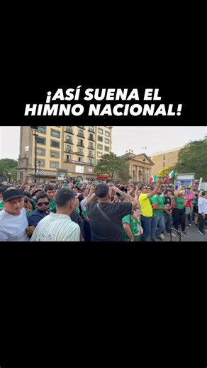El himno nacional sonando en todas partes en México