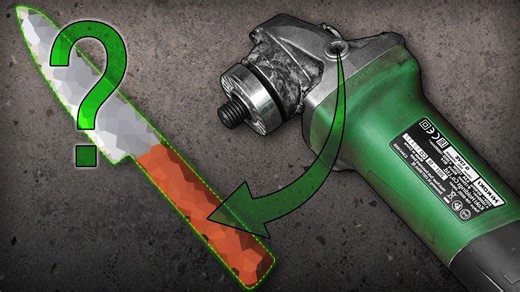 Can this angle grinder make a knife from scratch?