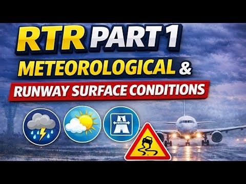 🎯 DGCA RTR Part 1 | RVR & Runway Surface Conditions Explained | Aviation Meteorology