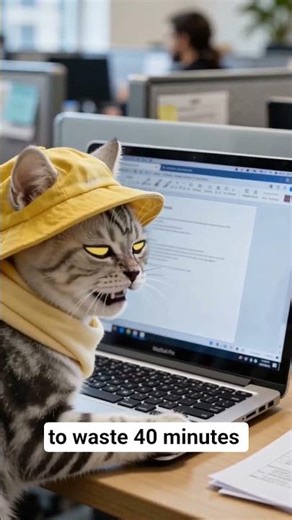 This Cat Gets Workplace Frustration #cat #shorts #relatable