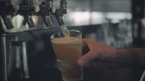 Barman serving beer - Free Stock Video