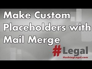 Tip #: 47 Generate Placeholders with Mail Merge or Search and Replace