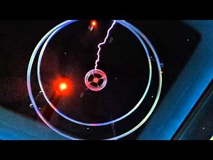 Tesla coil demonstration at the Chicago Museum of Science and Industry