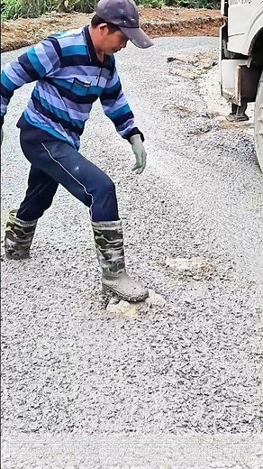 Stepping Across the Flow: The Stone Path Method for Traversing Wet Concrete