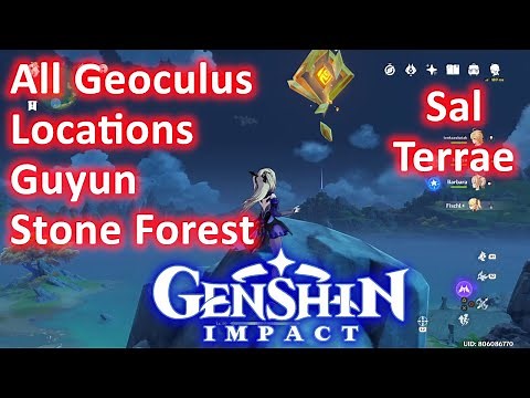 All Geoculus Locations Guyun Stone Forest Sal Terrae Genshin Impact