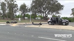 A motorcyclist is in a critical but stable condition in hospital, following a terrifying peak-hour collision with a car in #Farrer. Paramedics have now revealed the extent of the man's injuries - as they warn other Canberrans to take care on our region's roads. | WIN News Canberra