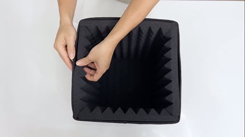 Portable Sound Recording Shield Box,Microphone Isolation Booth Box with Sound Absorbing Foam,Foldable,Stand Mountable,Suitable for studio, Blog, Vocal Use Large