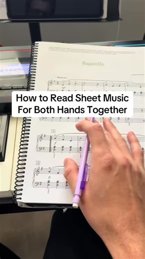 4.3K reactions · 727 shares | Reading sheet music for both hands at...
