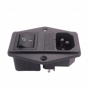 [Hot Item] Power Entry Module with Fuseholder   Rocker Switch Socket for Construction Machinery