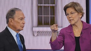 Former New York City mayor Mike Bloomberg was forced to defend his record on race, gender and Wall Street at his first Democratic presidential debate Wednesday night in Las Vegas. Sen. Elizabeth Warren called him "a billionaire who calls people 'fat broads' and 'horse-faced lesbians.'" | CBC News