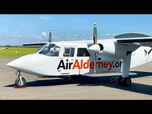 The UK's Newest Airline | Air Alderney BN2B Islander Flight | Tour Of Britten Norman Hangars