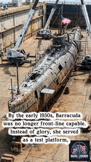 8.8K views · 96 reactions | FULL Restoration of the USS Barracuda (SS-163) – “Steel Beneath the Waves, Memory Beneath the Rust” ⚓ #USSBarracuda #SubmarineHistory #USNavySubmarines #NavalRestoration #ColdWarFoundations #veterans | Naval Legends | Facebook