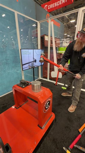 Got to try the @Crescent Tools HeadLock sledgehammer • This is a great design to protect the handle when you miss. • Lower vibration as well will definitely help when using it for extended time . . . #tools #construction #crescentpartner #crescenttools
