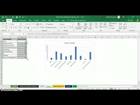Excel Video : HOW TO USE COUNTIF FUNCTION TO CREATE A CHART