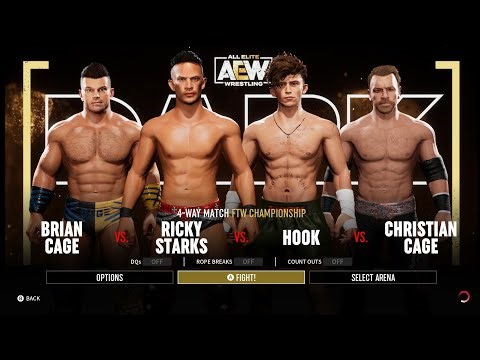 Ricky Saints vs Brain Cage vs Christian Cage vs Hook - FTW Championship