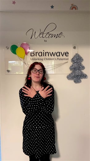 Today, we have Melissa, our Administration Support Officer, signing “Angel”✨ #christmascountdown #signlanguage #brainwaveteam #brainwavecharity #christmas #angel #christmasangel | Brainwave