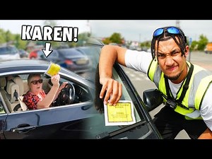 Insane Parking Ticket Prank! **CRAZY KAREN**