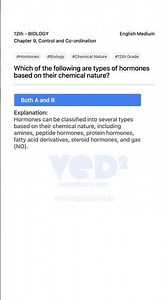 Types of Hormones Based on Chemical Nature Biology 12th