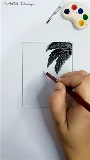 Painting on mirror 🎆#easyart #paintingtutorial #shorts