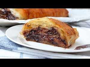 Apple and Chocolate Strudel (with filo pastry) | Quick and Easy Sweets