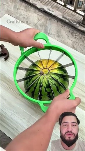 Watermelon Cutting Artifact - The process of quickly cutting watermelon into cubes #mathspace