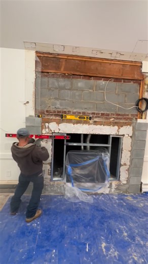 🔥 Winter work, done right. Stone veneer fireplace install completed by Nonstop Masonry LLC — clean craftsmanship, timeless finish. Interior masonry projects available all winter. 📩 DM us for a free estimate (973)862-9719 - BOOK A FREE QUOTE TODAY ✅ | Nonstop Masonry LLC