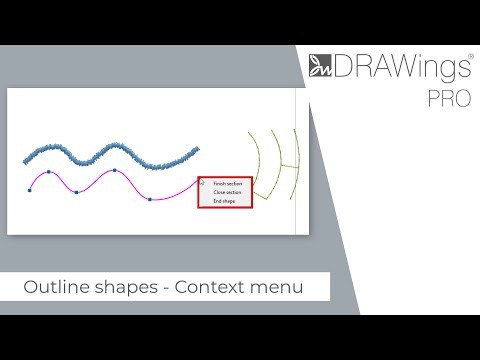 Using the Outline Shapes Digitizing Tool with Context Menu