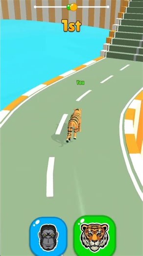 Tiger And Gorela race #anime #racing #anime #viralshortvideo #boss