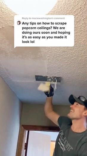 Here are some tips for #doityourself popcorn ceiling removal. #fyp #DIY | Nik and Liv DIY
