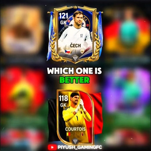 121 Petr Čech Vs 118 Courtois GK 🧤💥 Comparison | Who Is the Better GK in FC Mobile? #fcmobile