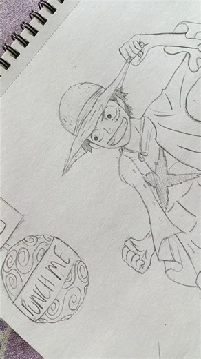 Drawing Luffy Hitting the punching bag and his score🥶😈#animedrawing#shorts#