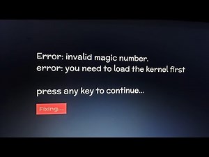 Fixed "Invalid magic number" error. under 1 minute