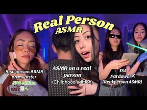 TINGLY Real Person ASMR Compilation: Back Tracing, Hair Play, & TSA Pat Down Triggers 🤫😱💤