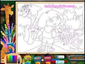 Dora The Explorer Coloring Games Online Free