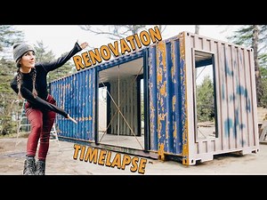 RENOVATING SHIPPING CONTAINERS for CUSTOM BUILT HOME | DIY RUST REMOVAL #timelapse #build