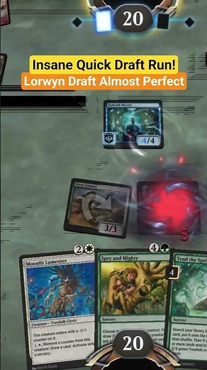 Insane Quick Draft Run! 🔥 #mtgarena Lorwyn Draft Almost Perfect