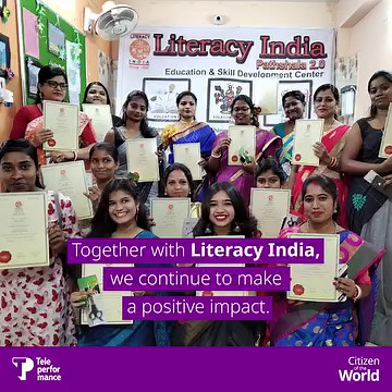 Education is a right. Teleperformance, together with Literacy India, are fully hands-on in driving social transformation through mentorship programs for over 18 years. On this youth skill day let’s continue to make a difference and make a better world for all! #InspiredtoCare #TPCares #COTW | Teleperformance MAROC | Facebook