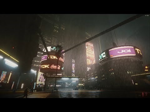Cyberpunk 2077 - Blade Runner Reshade, Textures and better rain with Climate Change Showcase