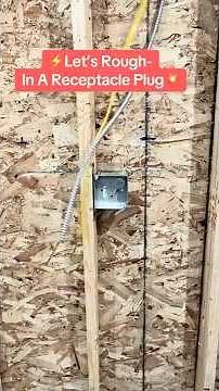 How to install Mac cable and Romex for a receptacle plug #wkhk #thebasementking #electrical