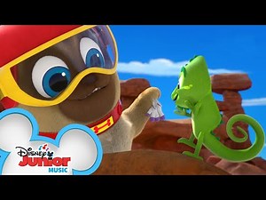 Rhyming in the Desert 🌵 | Music Video | Puppy Dog Pals | Disney Junior
