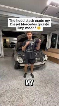 THE HOOD STACK MADE MY DIESEL MERCEDES GO INTO LIMP MODE! #SHORTS